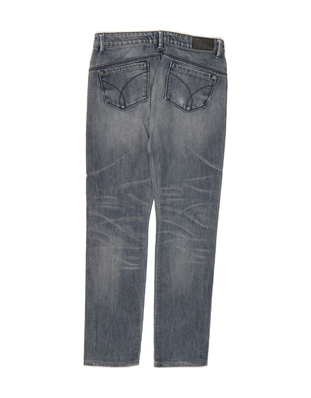 CALVIN KLEIN Womens Straight Jeans W30 L29 Blue Cotton Vintage Calvin Klein and Second-Hand Calvin Klein from Messina Hembry 