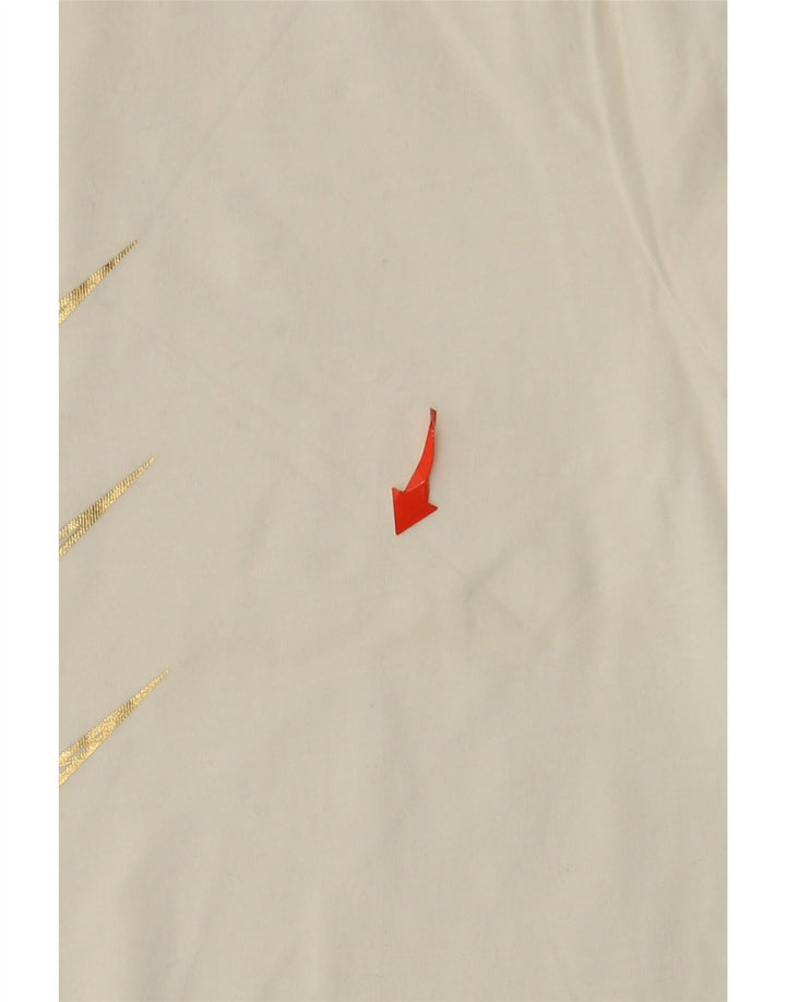 Женская футболка с рисунком Nike Top UK 6 XS, белый хлопок