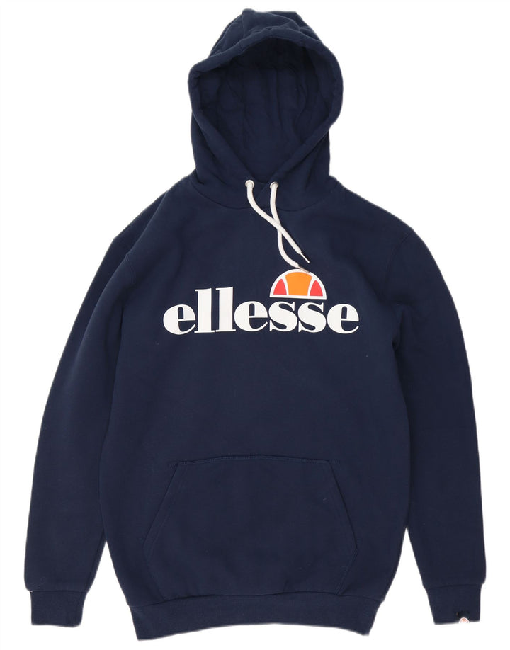 ELLESSE Мужской джемпер с капюшоном с рисунком XS Темно-синий