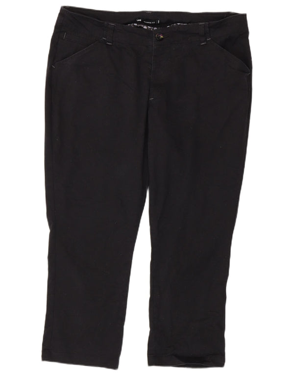 Женские укороченные брюки Lee со средней посадкой США 14 XL W36 L25, черный хлопок