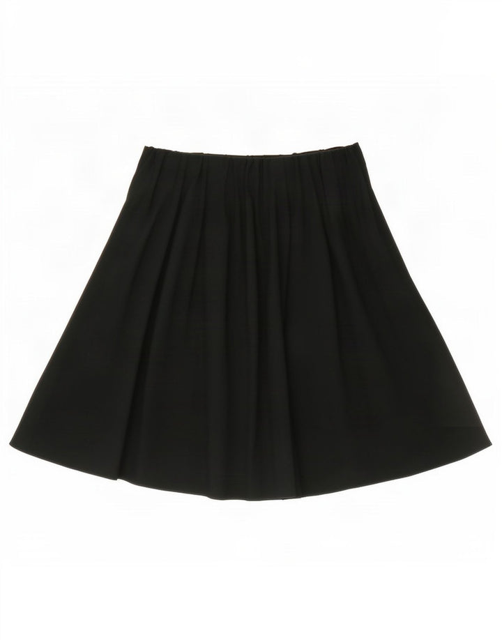 Zara Женская плиссированная юбка, маленькая W26, зеленая вискоза