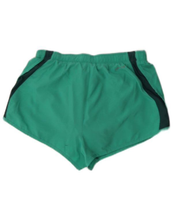 Женские спортивные шорты Nike Dri Fit UK 6 XS, зеленые полиэстер с цветными блоками