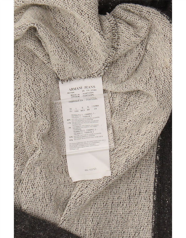 Женский свитер Armani Jeans, джемпер EU 44 XL, серый хлопок