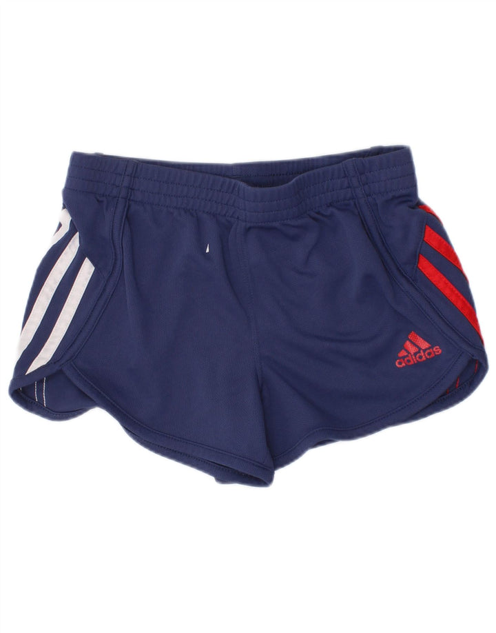 Спортивные шорты Adidas для девочек 4–5 лет, темно-синий, полиэстер