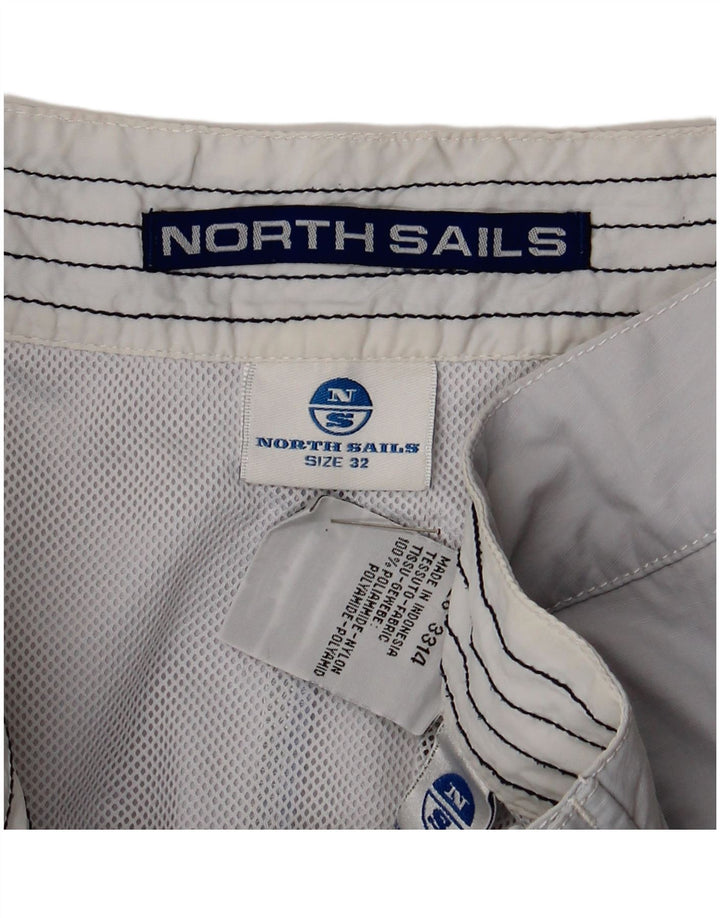 Мужские шорты для плавания North Sails с рисунком, нейлон серого цвета среднего размера