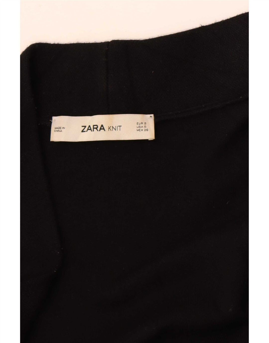 Женский удлиненный открытый кардиган Zara UK 10, маленький черный