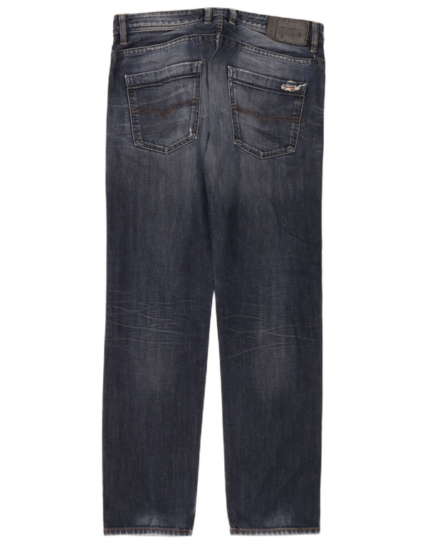 Мужские зауженные джинсы Diesel Braddom Regular Carrot W33 L32, синий хлопок