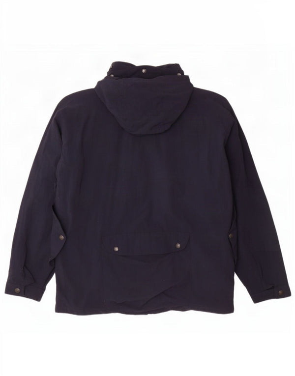 Мужская куртка Trussardi UK 42 XL темно-синяя с капюшоном