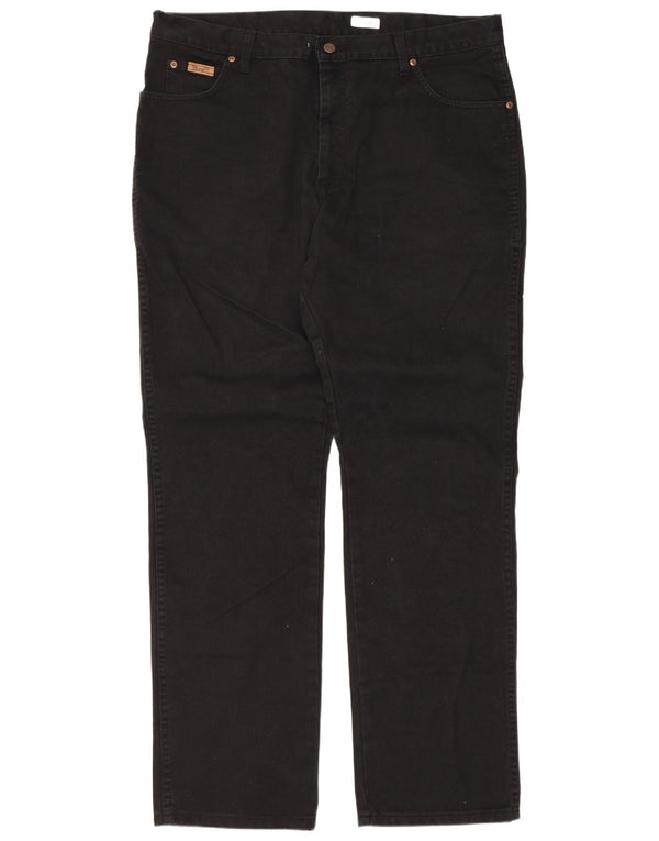 Мужские прямые джинсы Wrangler Texas W40 L34, черный хлопок