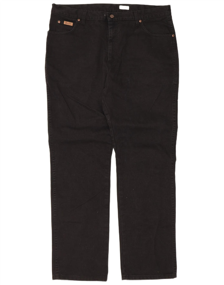 Мужские прямые джинсы Wrangler Texas W40 L34, черный хлопок