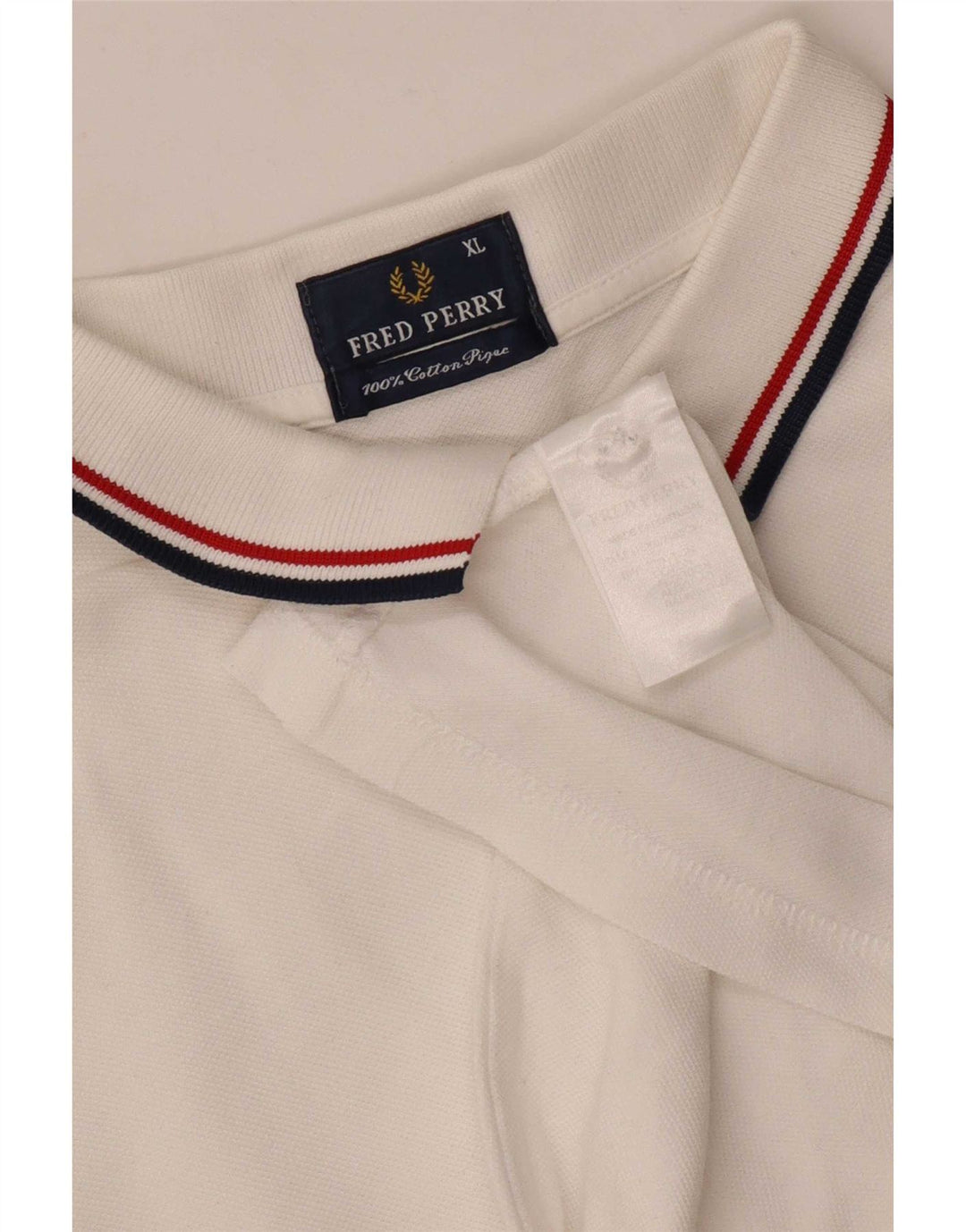 Мужская рубашка-поло Fred Perry XL, белый хлопок