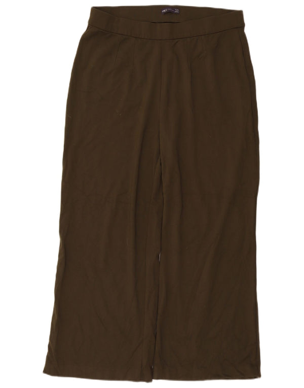 Женские повседневные широкие брюки Marks & Spencer UK 18 XL W38 L29 хаки