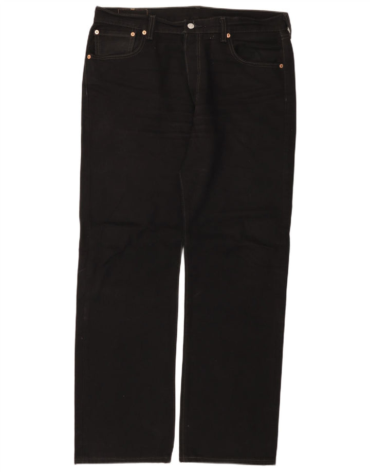 Мужские прямые джинсы Levi's 501 W36 L32, черный хлопок