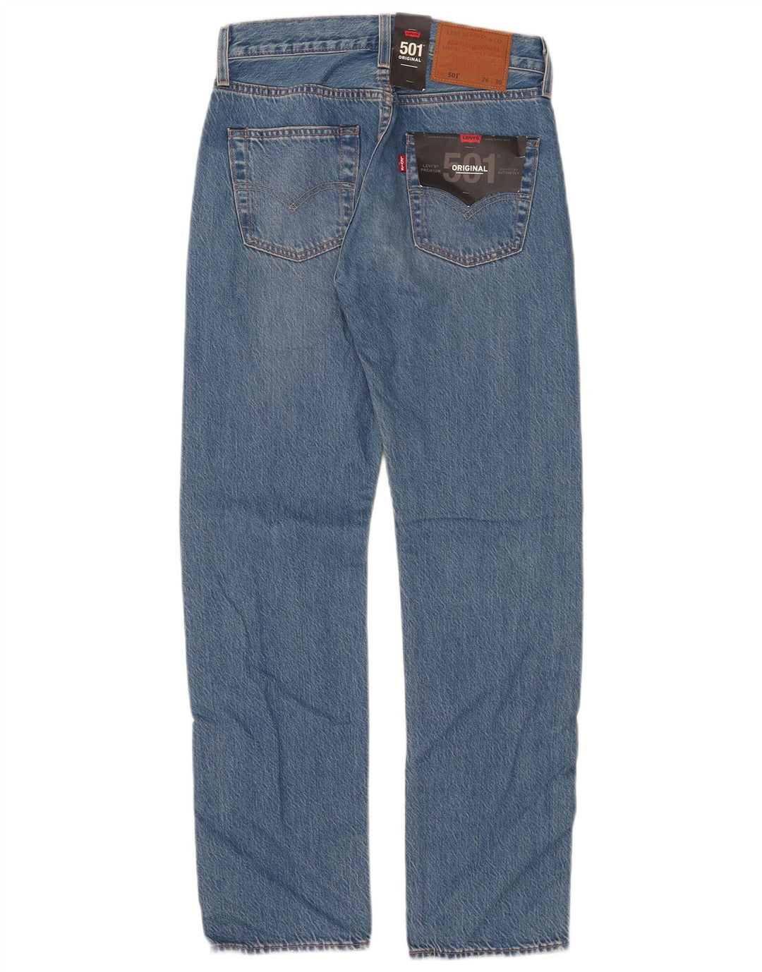 Женские прямые джинсы Levi's 501 W26 L30 синие, хлопок