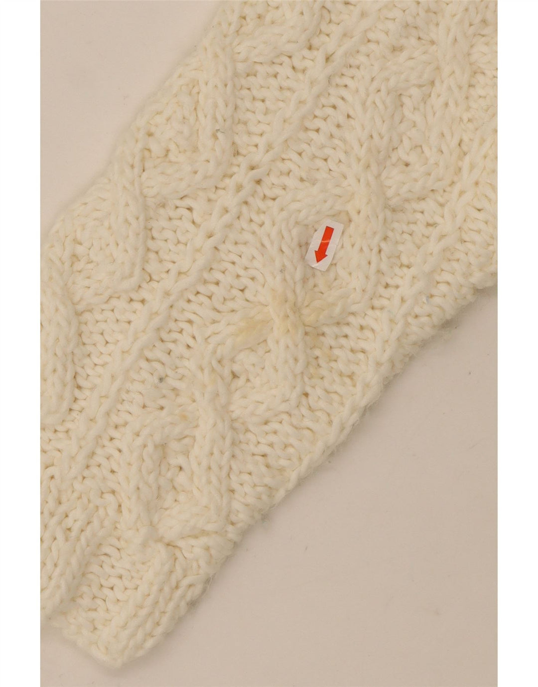 ВИНТАЖНЫЙ женский джемпер с высоким воротником, Великобритания, 16, большой, белый цвет