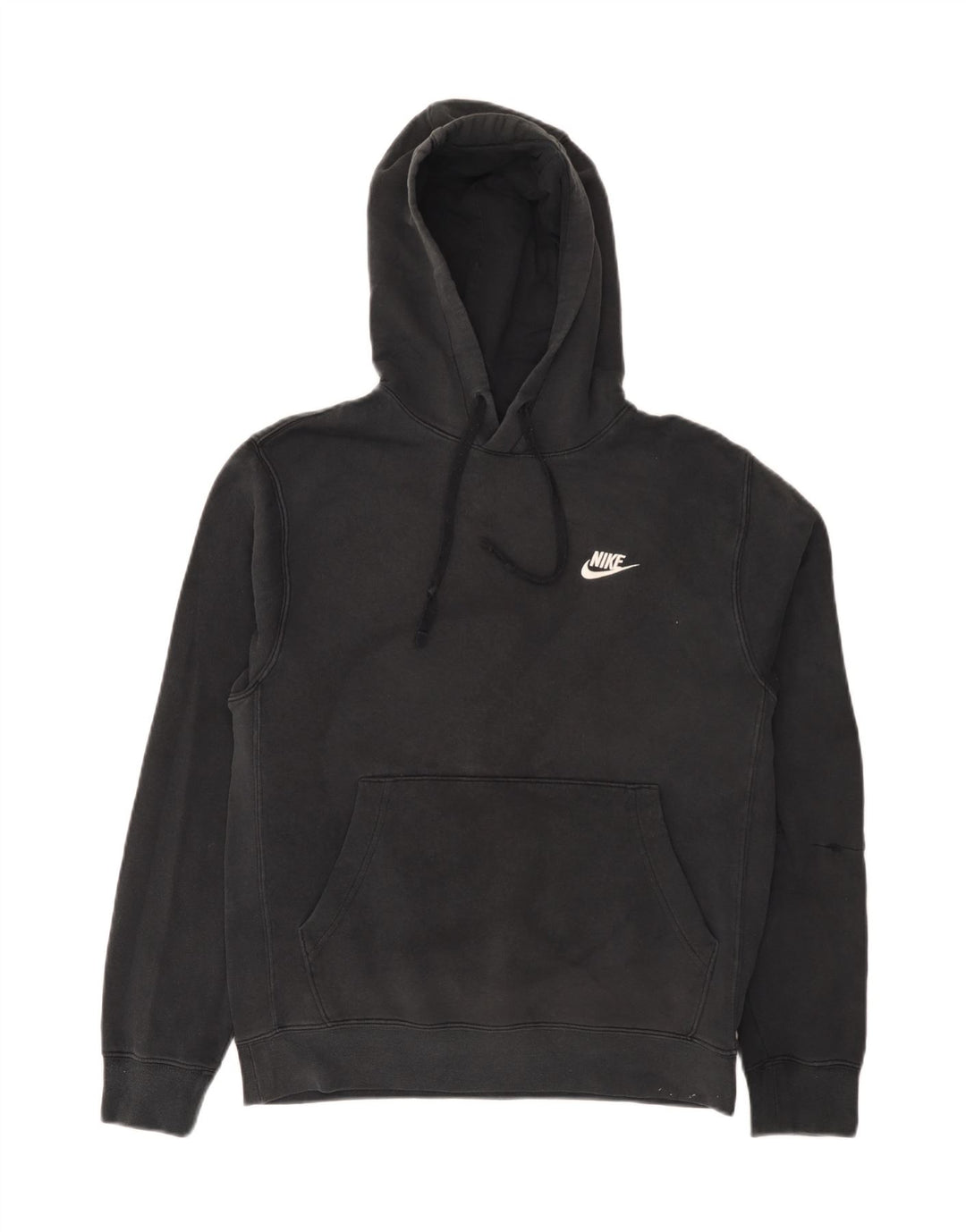 Мужской джемпер с капюшоном Nike, маленький черный, хлопок