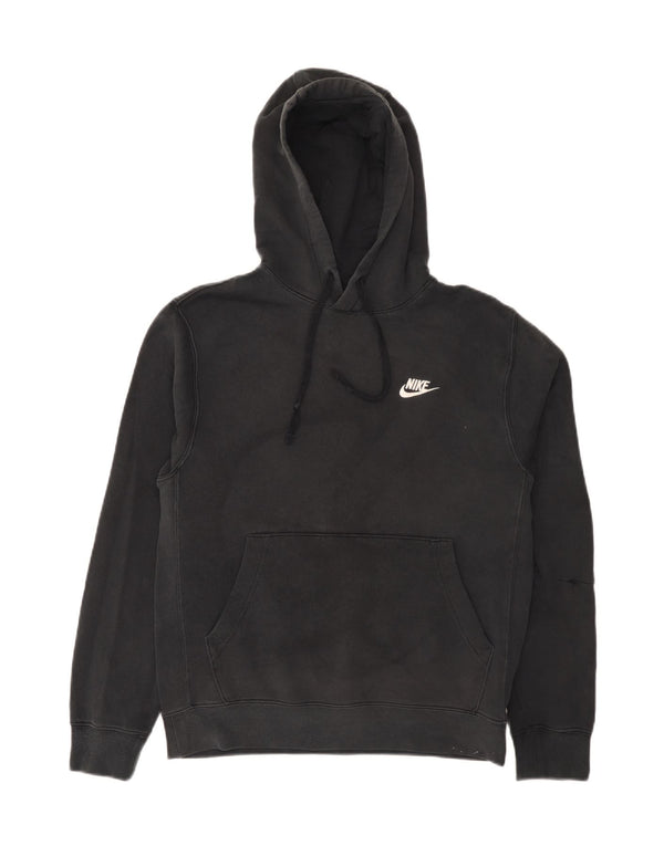 Мужской джемпер с капюшоном Nike, маленький черный, хлопок