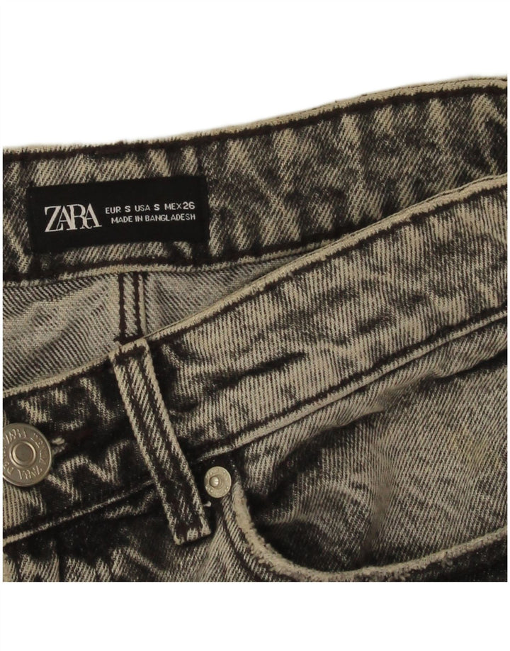 Женская джинсовая юбка Zara, маленькая W26, серая
