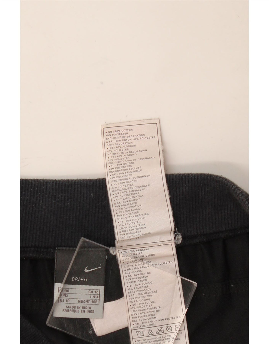 Женские брюки-капри NIKE UK 12, средние W32 L20, черные хлопковые