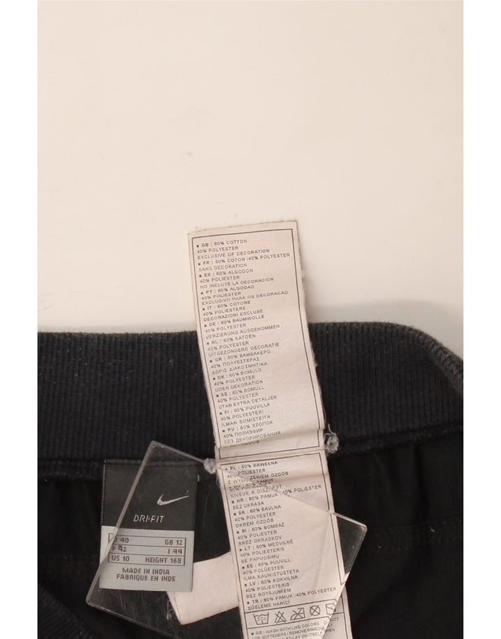 Женские брюки-капри NIKE UK 12, средние W32 L20, черные хлопковые