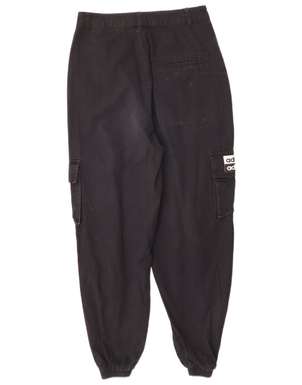 Женские брюки-карго с высокой талией Adidas UK 8 Small W26 L27 Черные