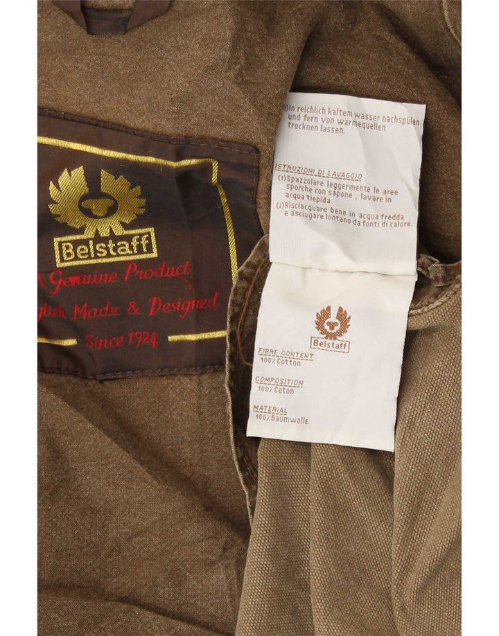 Мужская куртка Belstaff UK 38, хлопковый средний коричневый цвет