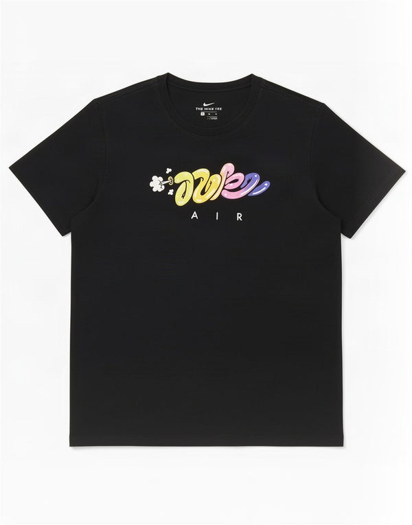 Мужская футболка с рисунком Nike Top XL, черный хлопок