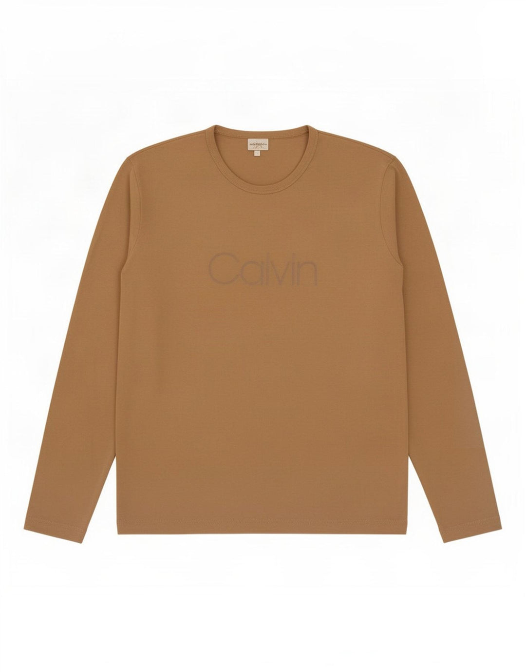 Мужской топ с длинным рукавом Calvin Klein, большой бежевый
