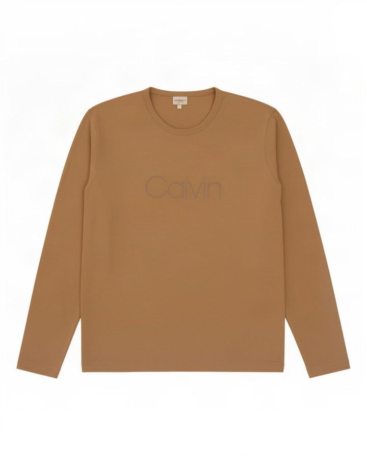 Мужской топ с длинным рукавом Calvin Klein, большой бежевый