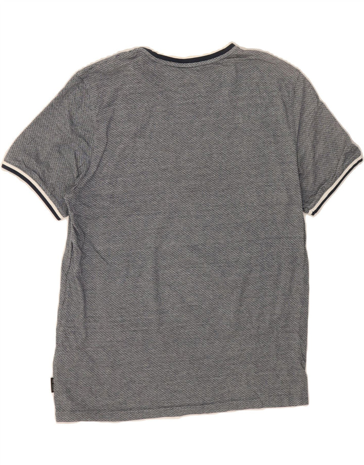 TED BAKER Mens T-Shirt Top Size 4 Large Grey Cotton Vintage Ted Baker and Second-Hand Ted Baker from Messina Hembry 