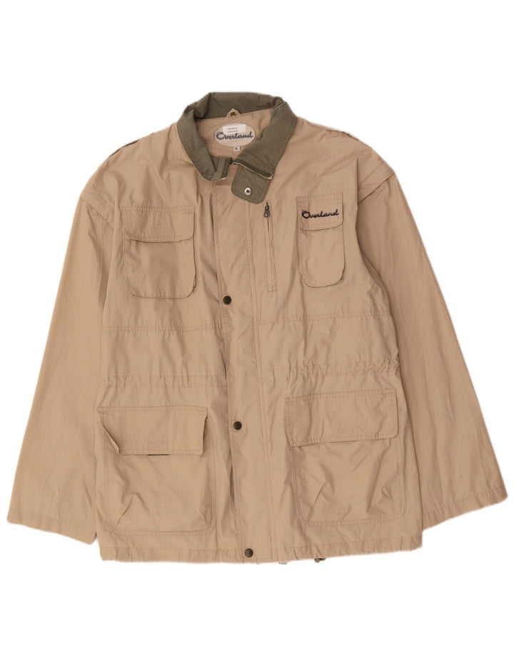Мужская куртка Overland UK 42 XL, бежевый хлопок