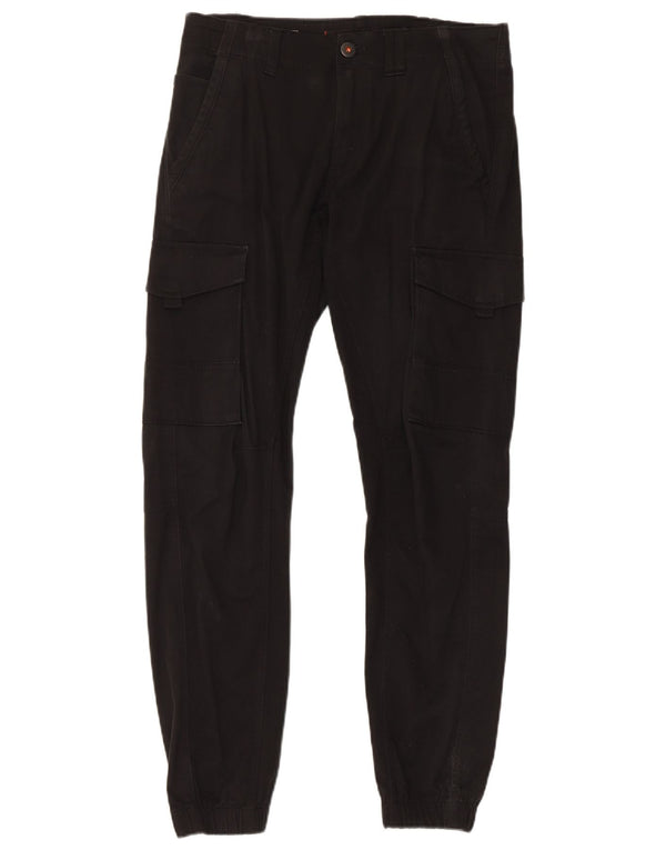 Брюки-карго мужские джоггеры Jack & Jones W30 L32 черные