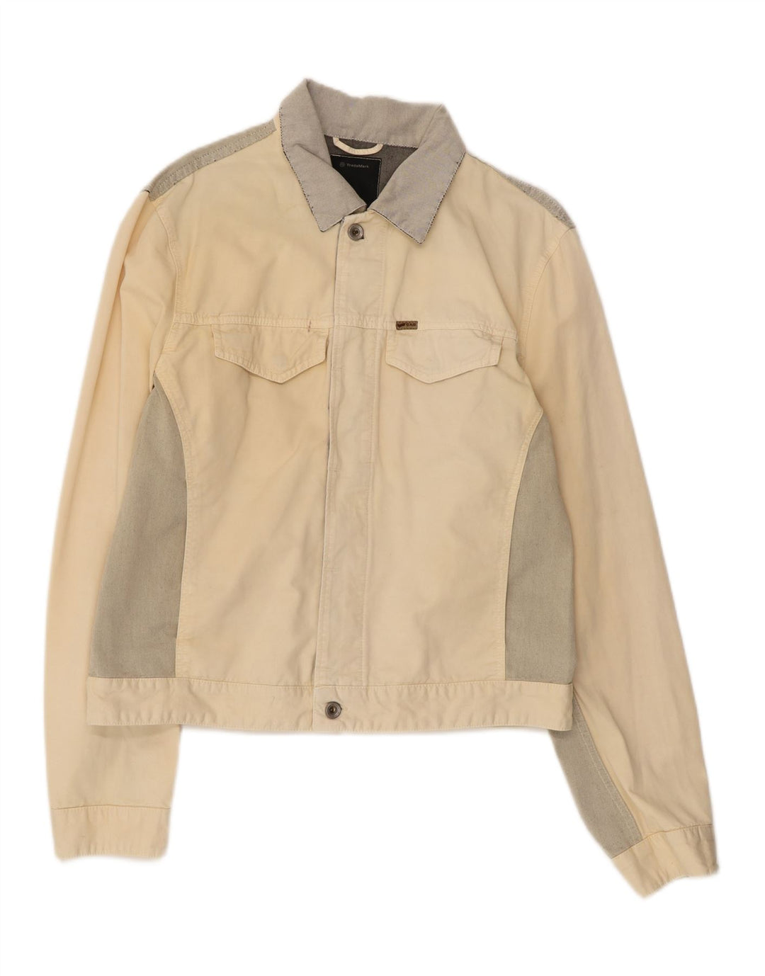 Женская джинсовая куртка GAS UK 18 XL Off White Colourblock