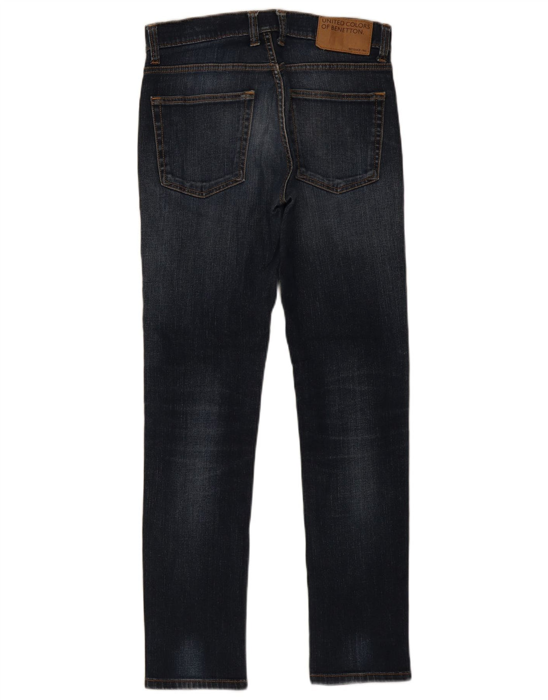 Мужские джинсы скинни Benetton W30 L32 синие