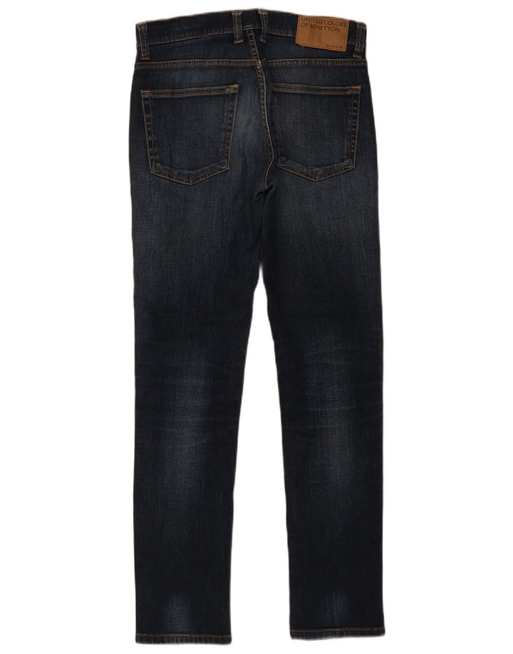 Мужские джинсы скинни Benetton W30 L32 синие
