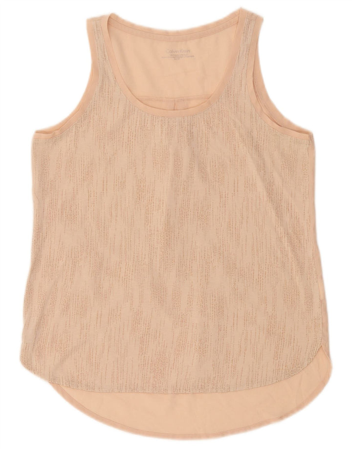 Женский жилет Calvin Klein Top UK 10, маленький полиэстер в розовые пятна