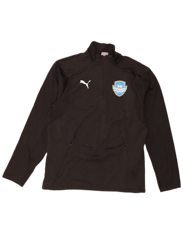 Мужской свитшот с рисунком Puma Charlotte Soccer Academy, большой черный