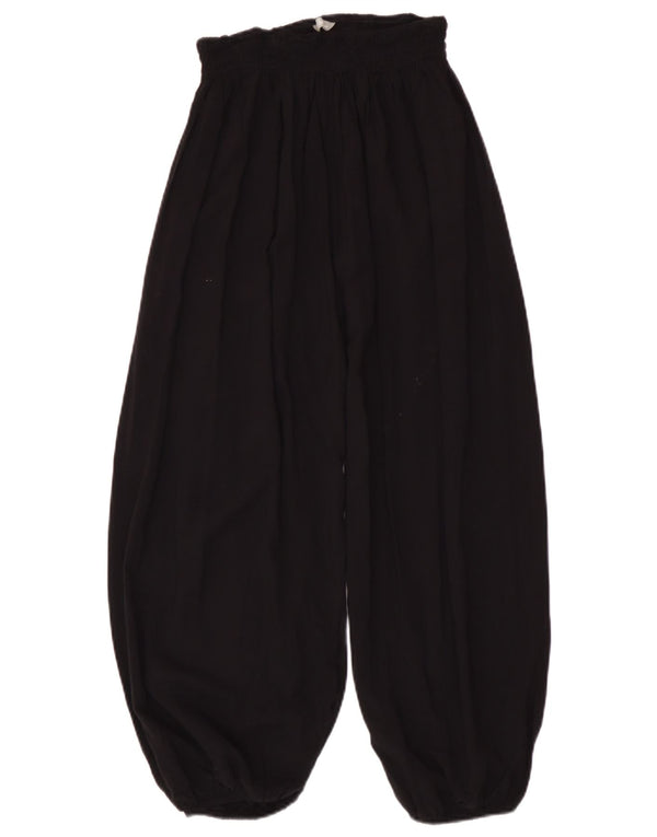 Женские брюки-шаровары Marks & Spencer UK 10, маленькие W26 L26, черные, вискоза
