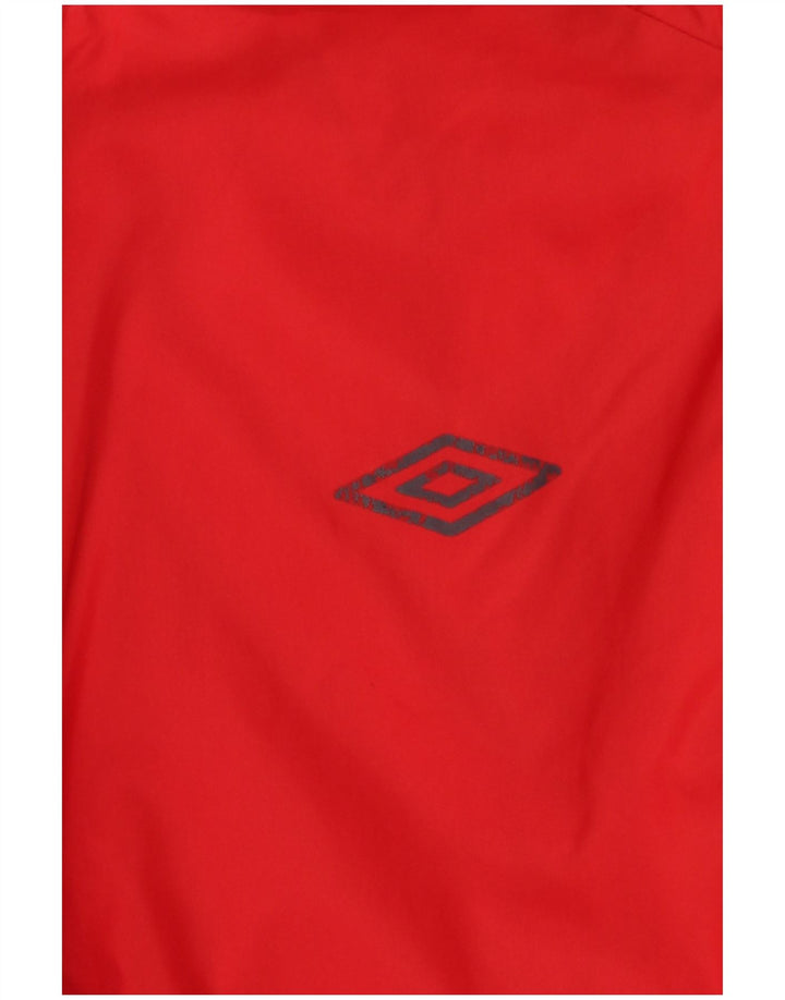 Umbro Дождевик с капюшоном и графическим рисунком для мальчиков 13-14 лет Красный