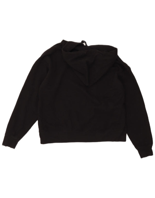 Женский джемпер с капюшоном CALVIN KLEIN JEANS UK 14, средний черный, хлопок