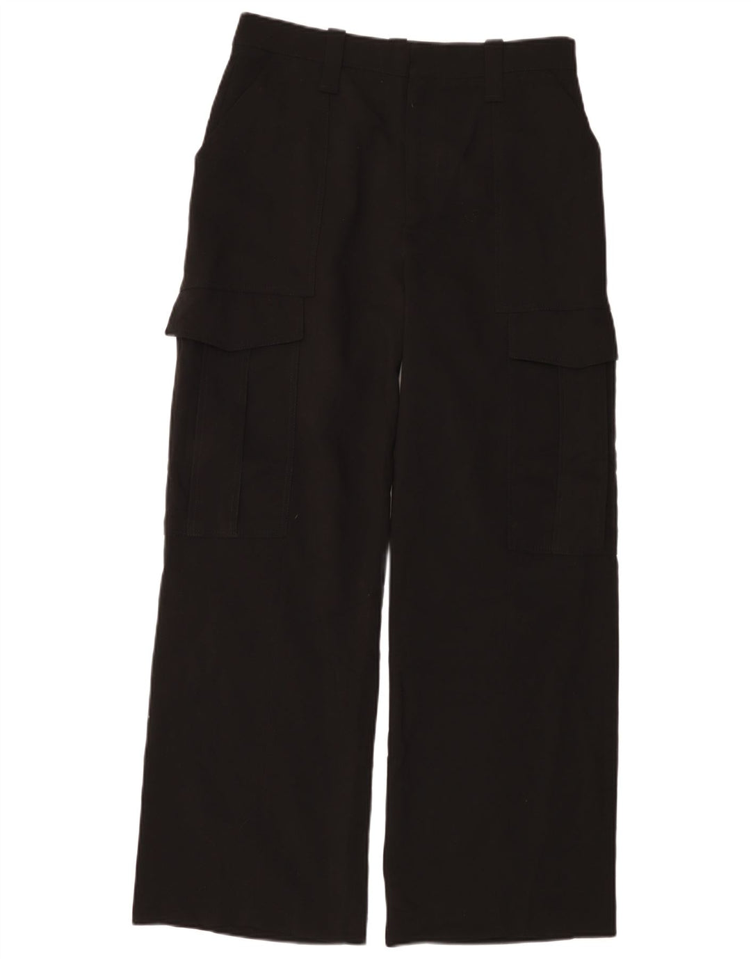 Женские широкие брюки карго Zara Medium W28 L30, черные