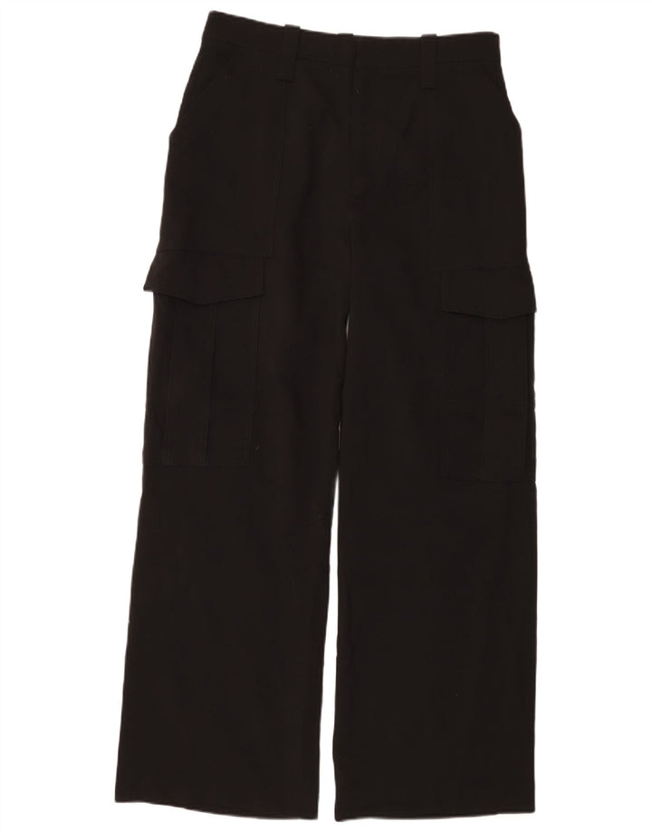 Женские широкие брюки карго Zara Medium W28 L30, черные