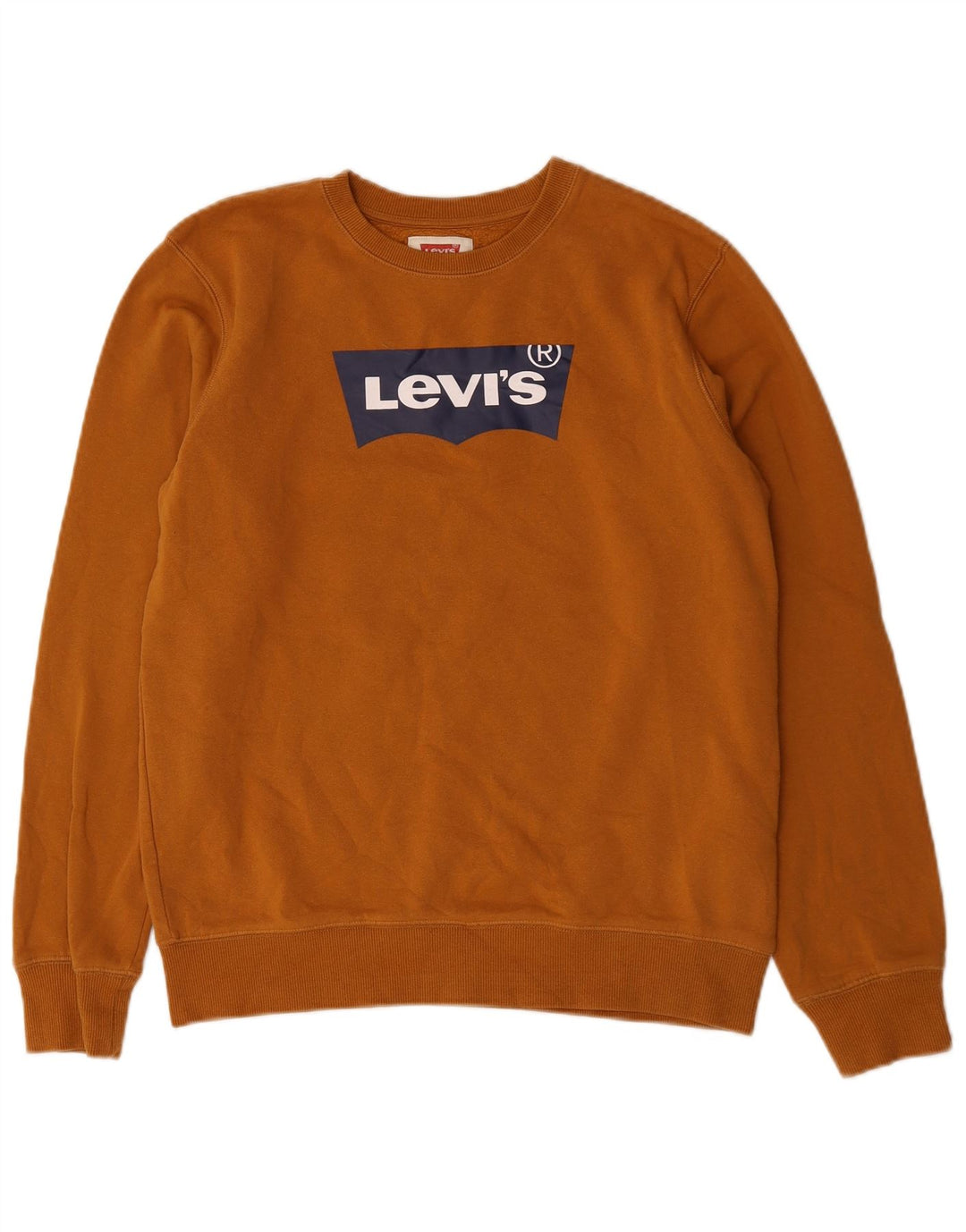 Джемпер с рисунком Levi's для мальчиков 15-16 лет, коричневый хлопок