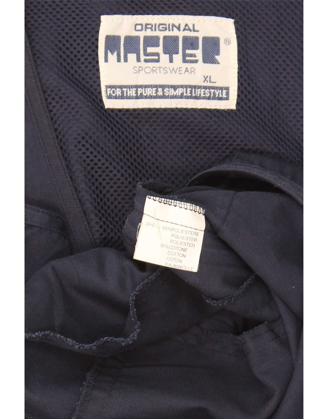 Мужской жилет Master UK 42 XL, темно-синий, полиэстер