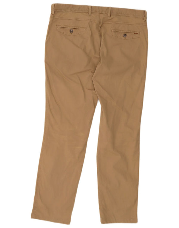 Мужские брюки-чиносы Massimo Dutti Slim Fit EU 44, большие W36 L30, бежевый хлопок