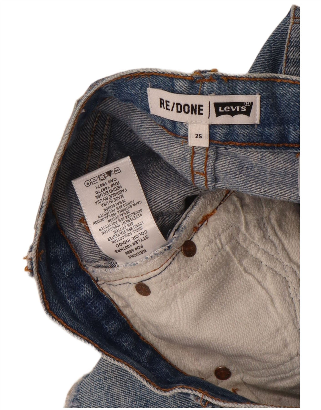 Женские джинсовые шорты Levi's W25 XS, синие, хлопок