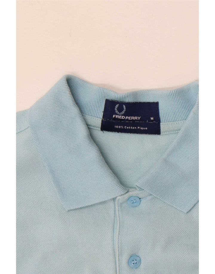 Мужская рубашка поло Fred Perry, хлопок среднего синего цвета