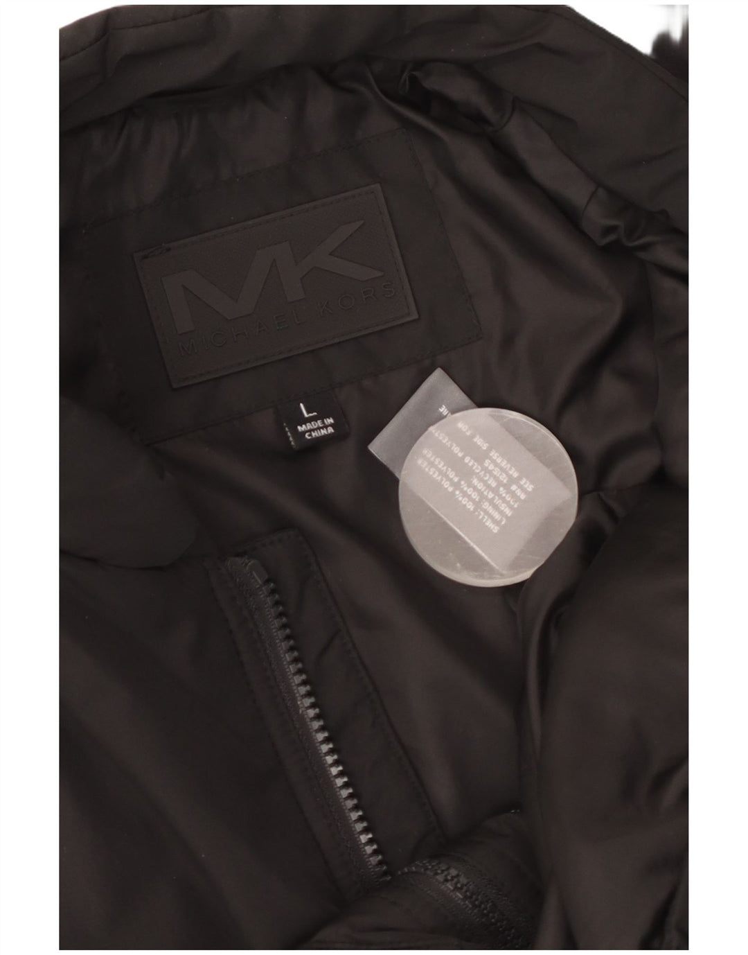 Мужская ветровка без рукавов Michael Kors UK 40, большая черная полиэстер