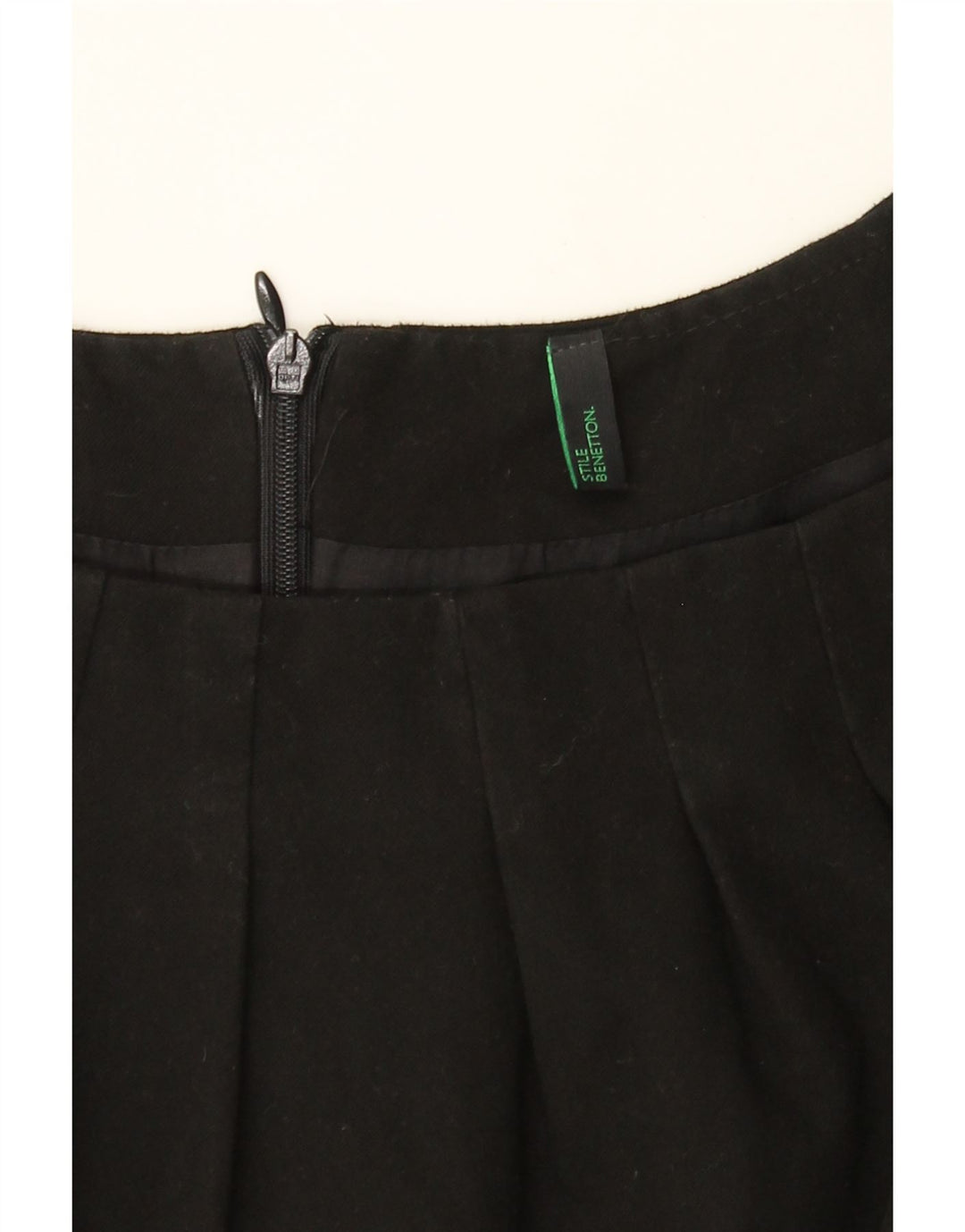 BENETTON Womens Basic Dress UK 14 Large Black Polyester Vintage Benetton and Second-Hand Benetton from Messina Hembry 