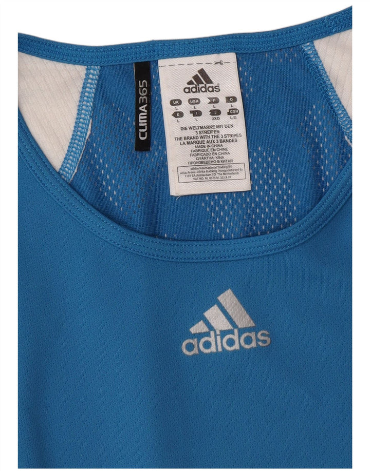 Мужская футболка ADIDAS Clima 365, большой синий полиэстер с цветными блоками